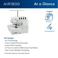 thumbnail image 3 of Brother AIR1800 Serger with Air Threading Technology and Easy One-Touch Threading, 3 of 15