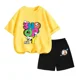 thumbnail image 3 of Conjunto de camiseta de verano con estampado de Snoopy para niños y adolescentes, camiseta de algodón de manga corta y pantalones cortos, traje de 2 piezas, ropa de moda para niños, 3 of 5