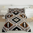 thumbnail image 2 of jejeloiu Rustic Farmhouse Cabin Full Size Comforter Sets,Aztec Boho Geometric Bedding Comforter Set,Beige Brown Black Bedding Sets For Girls Boys,Luxury Bedroom Decor Reversible,3pcs, 2 of 8