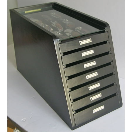 displaygifts knife storage/display case holder cabinet, with 6