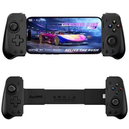 QUCOPRE (USB-C) Mobile Gaming Controller for Android and iPhone 15 Series, Phone Game Controller with Hall Effect, Not Work on COD with Android