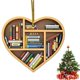 thumbnail image 1 of Adornos de ratón de biblioteca en 2D Decoraciones navideñas de acrílico Adornos de lectura de ratón de biblioteca Adorno de corazón para amantes Lindos adornos de ratón de biblioteca en 2D, 1 of 6