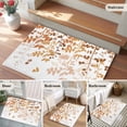 thumbnail image 5 of Entryway Rug 2'x3', Yellow Leaves Small Rug for Kitchen Bathroom Door Mat Indoor Entrance, Summer Botanical Non-Slip Area Rugs Floor Mats Carpet Front Door Rugs, 5 of 8