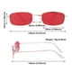 thumbnail image 4 of Gafas De Sol Rectangulares Vintage MIHAN Para Hombres Y Mujeres De Metal Pequeñas Ovaladas UV400 Lentes Transparentes Clásicas Para Marca, 4 of 4