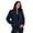 Midnight Sky, variant on Active Women's Puffer Jacket Midweight Mock Neck Coat with Pockets
