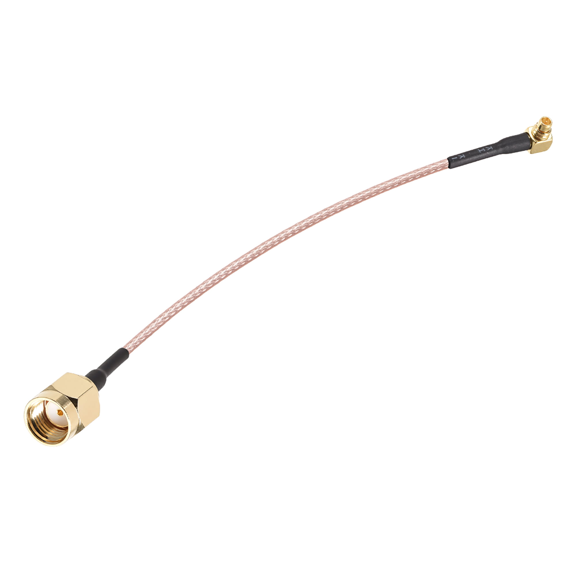USA-CA RG316 RP-SMA FEMALE to MMCX MALE RIGHT ANGLE Coaxial RF Pigtail Cable 