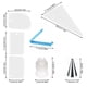 thumbnail image 4 of Advancent 20 piezas reutilizable para hornear pasteles, glaseado, crema pastelera, bolsa, utensilios de cocina Herramientas y accesorios para hornear Blanco, 4 of 6