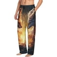 thumbnail image 6 of Salouo Red And White Flame Fox Print Pajama Pants for Men, Lounge Pants Elastic Waistband Casual Men's sleepwear Loungewear Sleep Pajama Pant -Large, 6 of 7