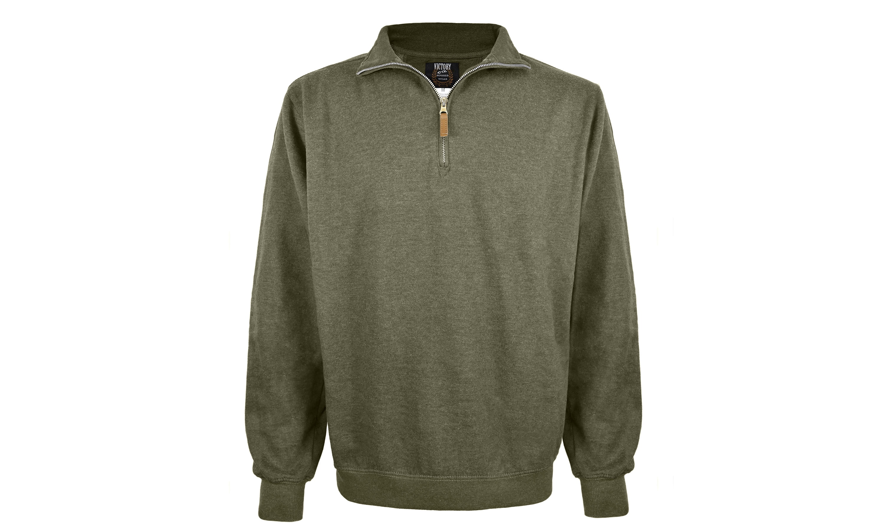 Victory Outfitters Men's Sherpa Lined Fleece Zip-Up Hoodie – Dark Navy, XL