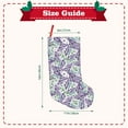 thumbnail image 3 of Bingfone Lavender Flowers Print Personalized Christmas Stocking - Snowman Design Large 18 inch,Family Holiday Season Decor, 3 of 8