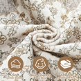 thumbnail image 3 of Alfombra Area Nakagishi, lavable, bohemio, floral, 9 x 12 pies, marrón, 3 of 9