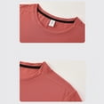 thumbnail image 6 of Afuyipoi Workout Shirts for Men Athletic Running Gym Quick Dry Short Sleeve Performance Moisture Wicking T Shirt Watermelon Red Size L, 6 of 9