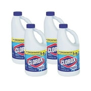 Clorox Bleach, Regular Scent, 64 Ounces (Pack of 4)