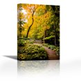 thumbnail image 1 of Autumn Pathway II - Contemporary Fine Art Giclee on Canvas Gallery Wrap - wall décor - Art painting - 18 x 28 Inch - Ready to Hang, 1 of 2