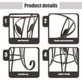 thumbnail image 4 of UKCOCO Gazing Globe Stands Gazing Ball Support Iron Decoration for Balcony 1Pack, 4 of 6