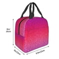 thumbnail image 3 of Vsdgher Light Purple Glitter Lunch Bag, Lunch Box for Women Adult Men, Lunch Tote Insulated Cooler Lunch Container for Work/Office/Picnic/Travel, 3 of 8