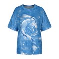 thumbnail image 4 of Pntutb Blusa de manga corta con estampado de manga corta vintage para mujer Pntutb Pntutb-3353, 4 of 9