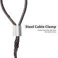 thumbnail image 4 of Miangastore 200pcs Cable Crimps Wire Ferrules Rope Steel Cable Aluminum Crimping Loop Sleeve Steel Cable Double Ferrule Wire Rope Cable Clamps (Silver), 4 of 9