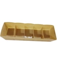 thumbnail image 2 of Diseño fresco Cajón de plástico Organizador Corbata Sujetador Calcetines Contenedor de almacenamiento Divisor multipropósito Cajas de Almacenamiento y organización del hogar albaricoque 6*26.5*8 cm Yuarrent HA0024-08B, 2 of 6