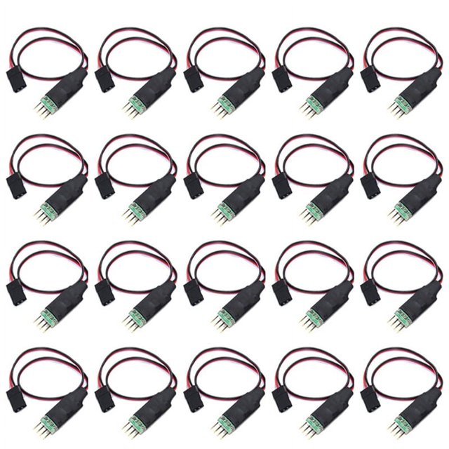 20X Tarjeta de Interruptor de Control Remoto MóDulo de Control de Luz CH3 para El Modelo RC Lámpara de Luz para AutomóVil Plug Y Play