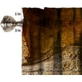 thumbnail image 6 of Scenery Italian Valance Curtain Landscape from Door Antique Style Stone Village Tuscany Italian Valley,Short Curtain Valances for Kitchen Living Room Farmhouse with Rod Pocket, 1 Panel 54X18 Inches, 6 of 6