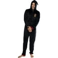thumbnail image 5 of Harry Potter Men's Hooded One-Piece Hogwarts Houses Pajama Union Suit - Hufflepuff Gryffindor Slytherin Ravenclaw, 5 of 5