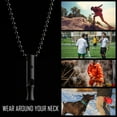 thumbnail image 5 of Key Unity Titanium Whistle, EDC Necklace Signal Whistle for Outdoor Safety, Camping, Hiking, Training, KA22, 5 of 9