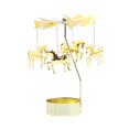 thumbnail image 3 of Baohd Christmas Tea Light Rotary Candlesticks Candle Holder Metal Xmas Home Decor Unicorn, 3 of 9