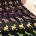 thumbnail image 3 of Rainbow Puppy Blanket,Comfortable Soft Flannel Throw Blanket,All Season,Warm Lightweight Blankets for Sofa Bed Couch Living Room Chair,30"x40", 3 of 4
