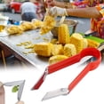 thumbnail image 1 of 2PCS Clips Multifunctional Pineapple Eye Remover 2024 New Stainless Steel Pineapple Lid And Slicer Strawberry Lid Tool Kitchen Pineapple Strawberry Stem Remover Tool 2PCS Red, 1 of 7