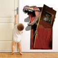 thumbnail image 1 of Jurassic World Dinosaur Breaking Door Wall Sticker para la decoración de la habitación de los niños, 11 Feliz Sencillez, 1 of 5