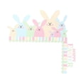 thumbnail image 3 of Decoración de marco de puerta de Pascua, letrero de esquina de puerta de madera, manualidades divertidas para la granja de primavera Estilo A 225x208 cm, 3 of 9