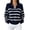 Navy-#001, variant on Dweltoz Womens Pullover Top Quarter Zip Striped Sweater Oversized Collared Long Sleeve Knit Cozy Fall Winter Casual Outfits 2026,Yellow L