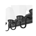 thumbnail image 3 of Luminance Square Lexington Vanity Light Wall Sconce | Black and White Bathroom Decor Fixture for Over Sink and Above Mirror | Mount as Uplighting or Bath Downlight, Damp Rated, 4-Light F3684-31, 3 of 6