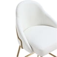 thumbnail image 5 of JERFIT 26 inch Modern White and Gold Counter Stool with Back, PU Leather Bar Stool for Kitchen Island, Breakfast Nook, 275lbs Capacity, 5 of 8