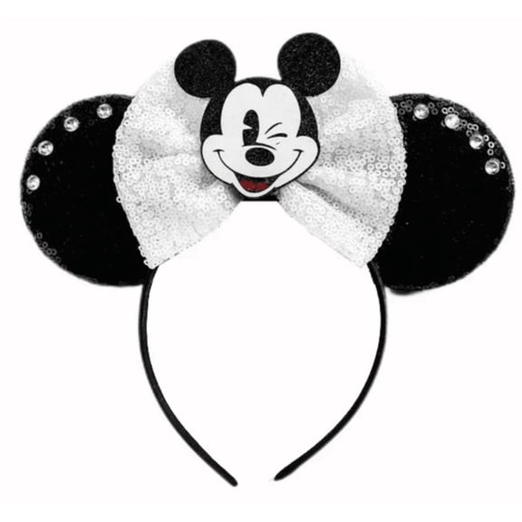 Mickey Minnie Ears Headband / Silver / Gold Black Mickey Ears/ DIY Minnie / Mickey Headbands