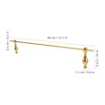 Storage Rack On Guard Rails FUTUREORYY 1Set Golden Cabinet Edge Strip Shelf Retaining Rail for ...