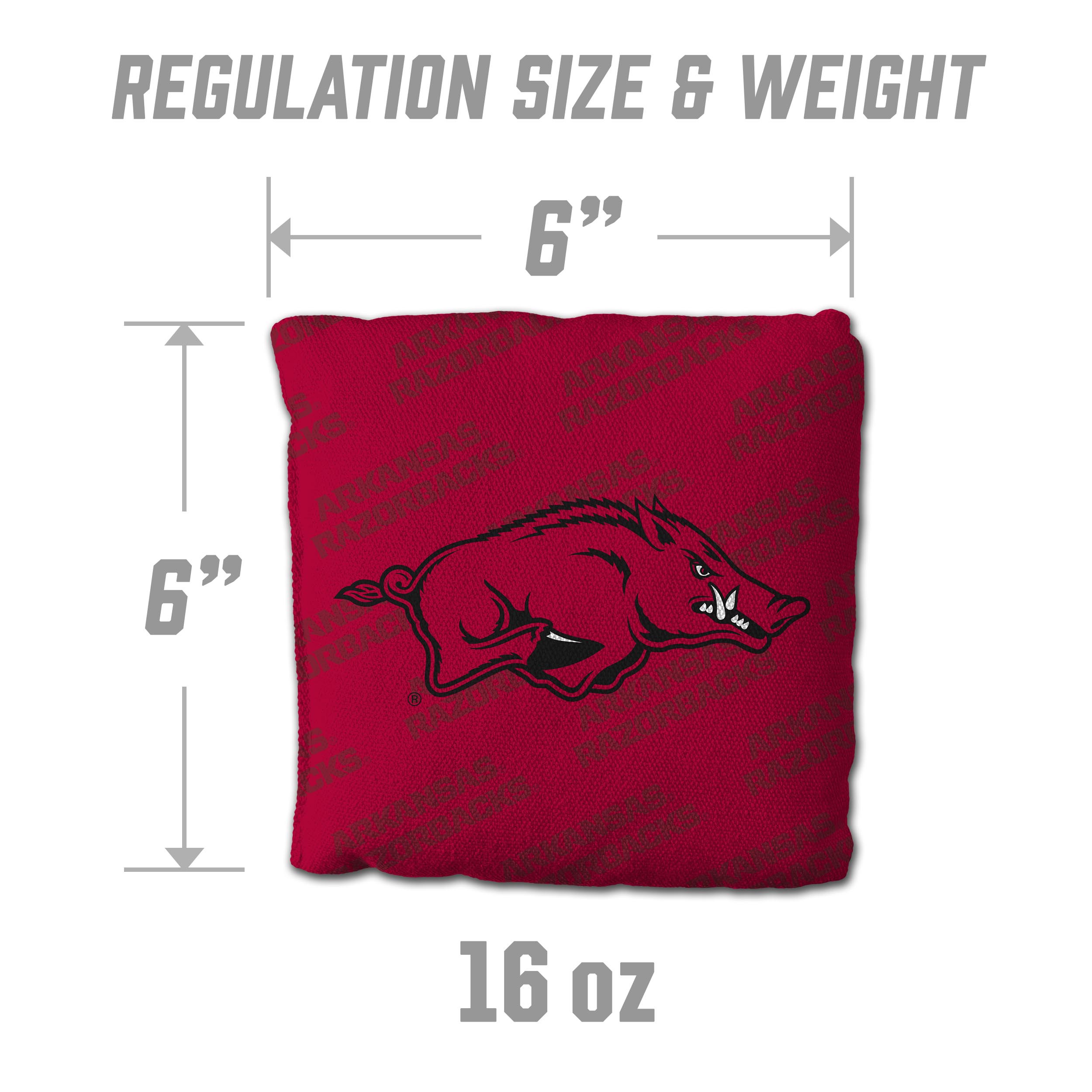 NCAA Arkansas Razorbacks Cornhole Bags - 4PK - Red