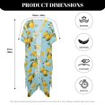 thumbnail image 5 of HELLHERO Lemons Bathing Suit Cover Up Lightweight Polyester Flowy Long Kimono Swimsuit Cover Up, 5 of 5