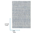 thumbnail image 5 of Livabliss Outdoor Rugs, 2x3 Eagean Global Blue Area Rug for Patio, Porch, Deck, Backyard, Waterproof Indoor Outdoor Carpet (2' x 2'11"), 5 of 9
