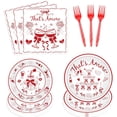 thumbnail image 1 of Princess Birthday Party Decorations, 96 Pcs Four Ever a Princess Plates and Napkins Forks Tableware Set, Girls 4th Birthday Party Supplies Disposable Plates Set for 24, 1 of 7