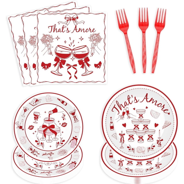 Princess Birthday Party Decorations, 96 Pcs Four Ever a Princess Plates and Napkins Forks Tableware Set, Girls 4th Birthday Party Supplies Disposable Plates Set for 24