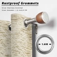 thumbnail image 2 of Outdoor Curtains for Patio Waterproof, Beige Flowers Outdoor Privacy Panels Grommet, Spring Floral Farmhouse Retro Art Blackout Outside Curtains for Porch/Cabana/Pergola/Gazebo 54"x84", 2 Panels, 2 of 8