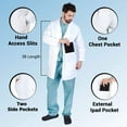 thumbnail image 3 of ACTIVE UNIFORMS Lab Coat-Unisex 40 Inch Lab Coat (White, 5X-Large), 3 of 7