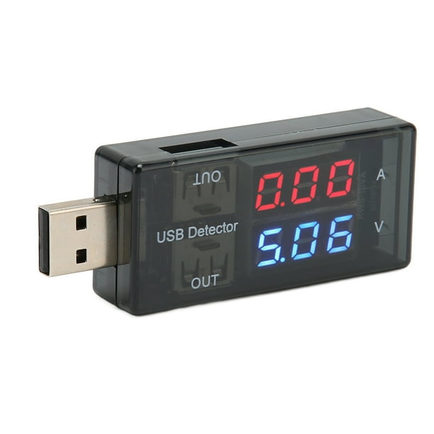 Probador de corriente USB, Probador USB dual 1 Medidor de voltaje USB Probador USB Aspecto llamativo