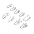 thumbnail image 3 of Faux Nose Rings,9 Pcs Fake Nose Fake Nose Rings Fake Nose Studs Top-Notch Performance, 3 of 8