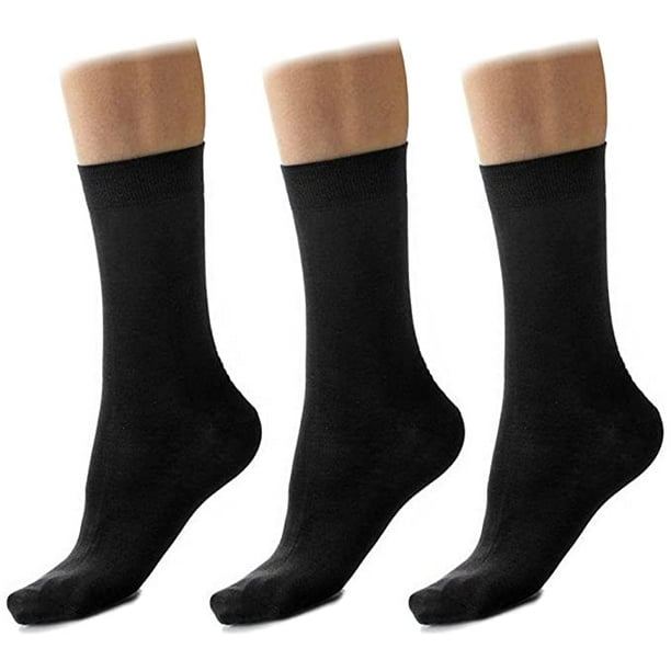 Sole Trends - 3 pair Men's Dress Crew Socks Size 10-13 - Walmart.com ...