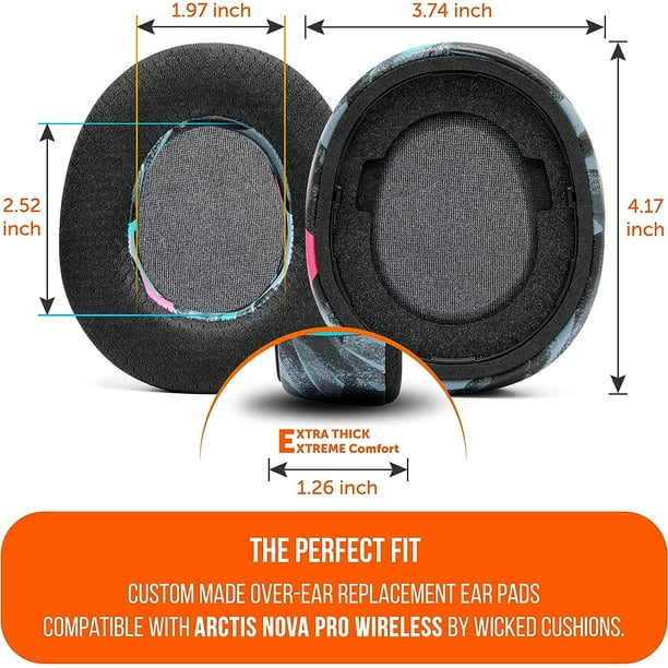  Hybrid Ear Pads for Arctis Nova Pro Wireless - with