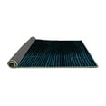 thumbnail image 2 of Ahgly Company Indoor Rectangle Abstract Turquoise Blue Modern Area Rugs, 2' x 4', 2 of 4