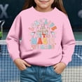 thumbnail image 2 of Godom Girls Cute Graphic Crewneck Sweatshirt Long Sleeve Drop Shoulder Pullover Tops, 2 of 4